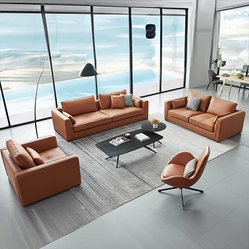 Leather Sofa Set