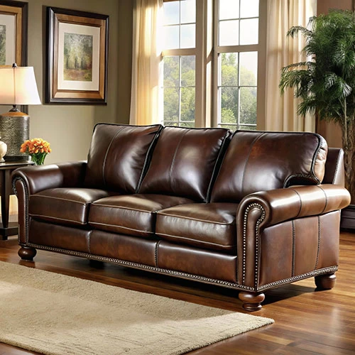Leather Sofa Set